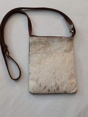 Leather Hide Crossbody Bag